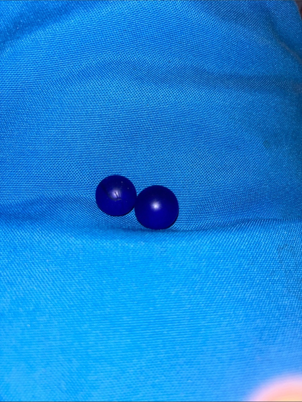 Marbles Not See Through Colored Blue Two In Stock NWOTS